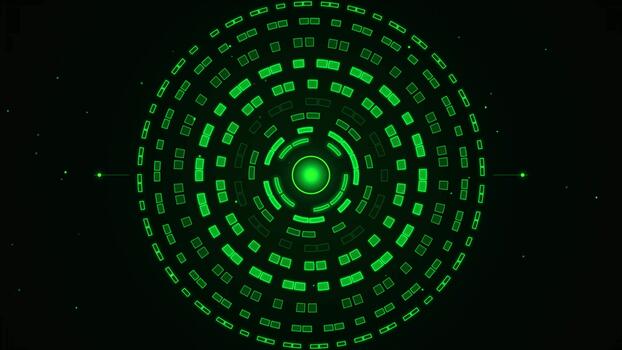 verde digital circular interfaz giratorio lazo video