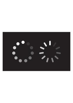 Loading Spinner Buffer Progress Bar Icon Set vector