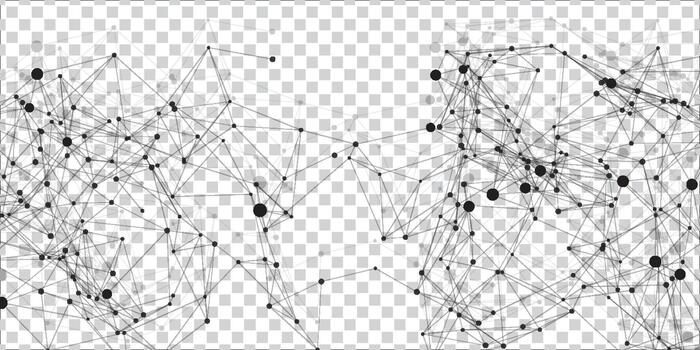 Modern Digital Technology Backdrop Featuring Connected Node Polygon Network vector