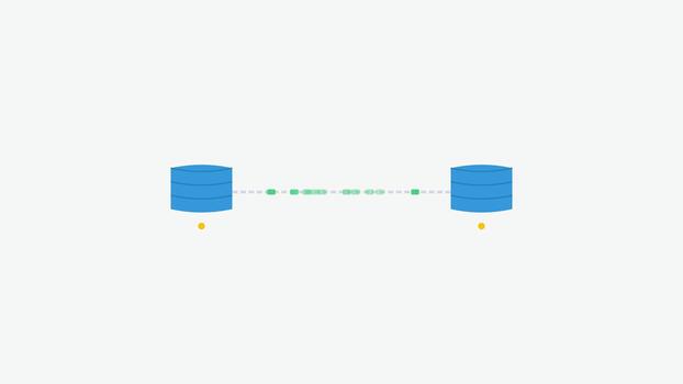 Database Replication and Data Synchronization Process Animation. video
