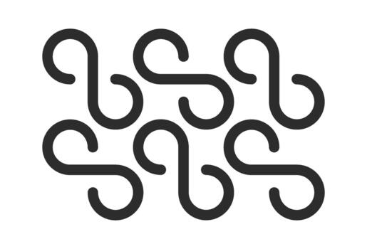 Loop Pattern Seamless Abstract Geometric Linework vector