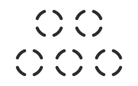 Circle Segment Pattern Abstract Geometric vector