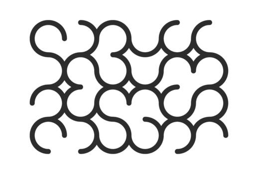 Pattern Interlocking Curves Seamless Linework vector
