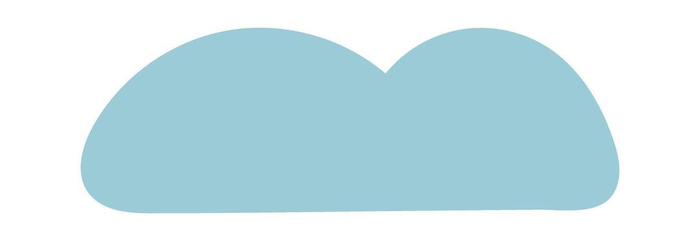 Cloud Blob Abstract Shape Cartoon vector