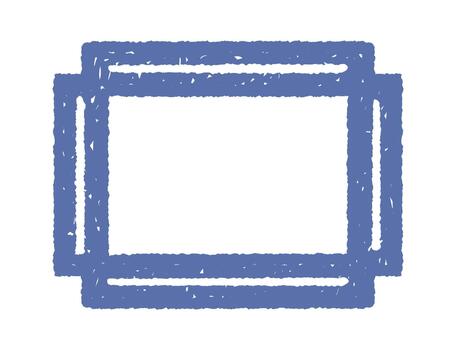Rectangle Frame Stack Grunge Style vector