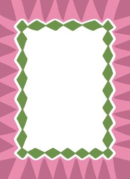 Whimsical frame rectangular empty space vector