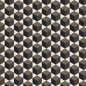 Isometric cube pattern vector