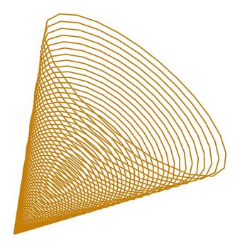 Triangular Contour Mesh Form vector