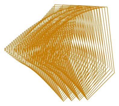 Layered Angular Wireframe Wave vector