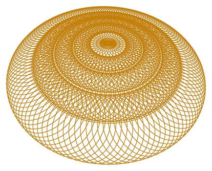 Concentric Circular Wireframe Gradient vector