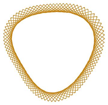 Rounded Organic Mesh Loop vector