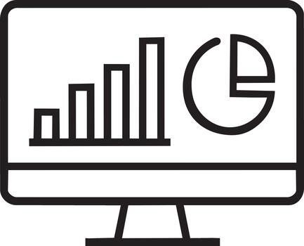 Web Data Analytics Chart Dashboard Concept vector