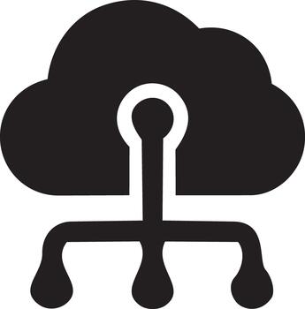 Cloud Computing Network Server Concept vector