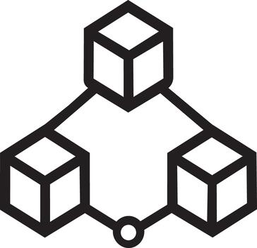 Blockchain Network Connection Node Concept vector