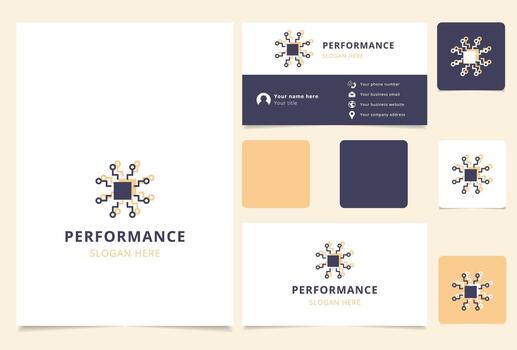 Performance Processor Icon vector