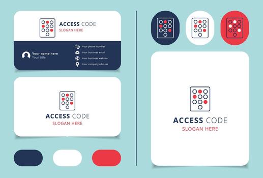 Access Code Icon Set vector