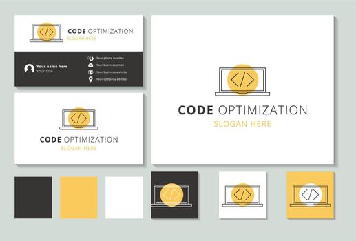 Code Optimization Laptop Icon vector
