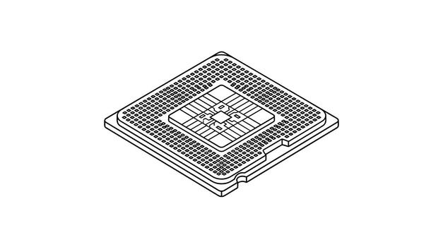Central processing unit microchip technology component for computing vector