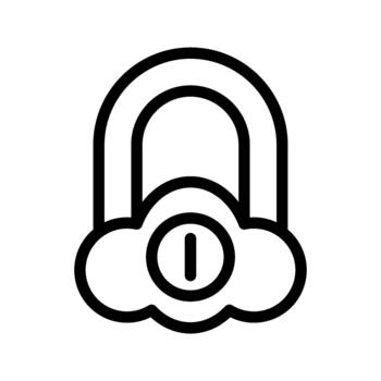 private cloud secure data storage vector