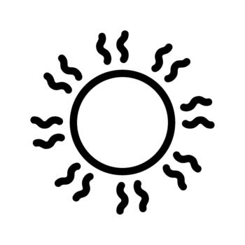 sun bright celestial object vector