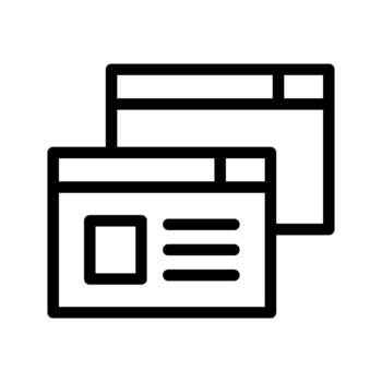 Website digital platform interface vector
