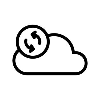 Cloud Sync File Backup vector