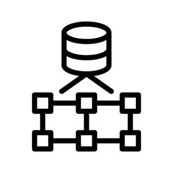 Data Structure Database Organization vector