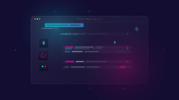 futurista Programas interface Carregando e em processamento dados em Sombrio digital video