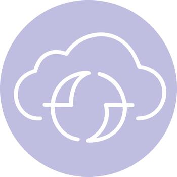 Cloud synchronization data transfer flat graphic vector
