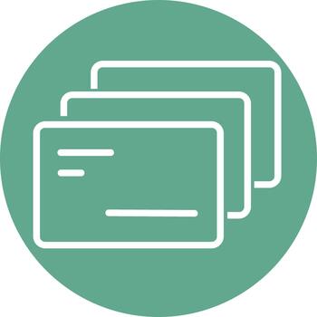 Document files stack flat line graphic vector