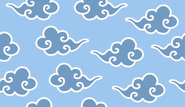 Cloud pattern background vector