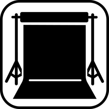 Empty studio background stand backdrop screen vector