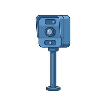 Security Camera Flat Icon vector