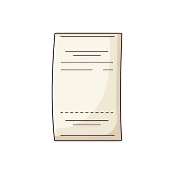 Document Flat Icon vector