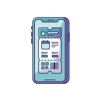 Smartphone Interface Flat Icon vector