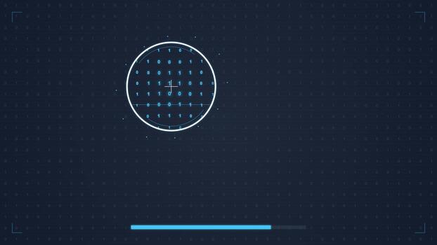 Digital Binary Data Scanning HUD Interface video