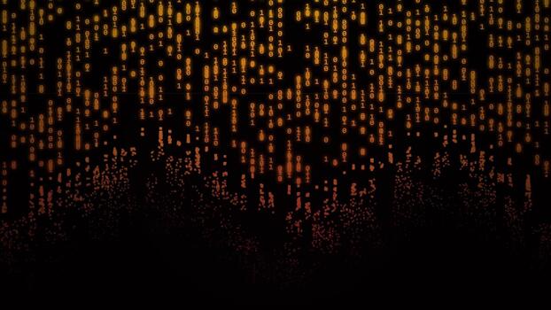 Abstract Digital Binary Code Rain Background video
