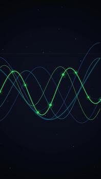 Abstract Digital Waveform Data Visualization Motion Background video