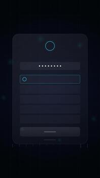Digital User Interface Form Loading Animation video