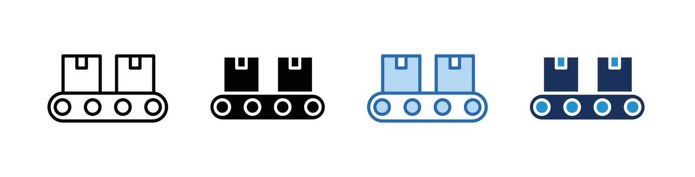 Conveyor Multiple Styles vector