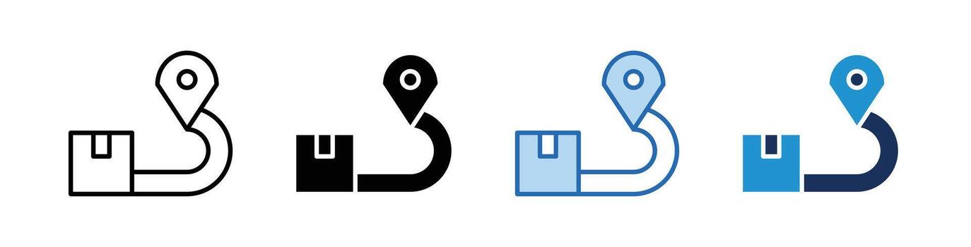Location Design Multiple Styles vector