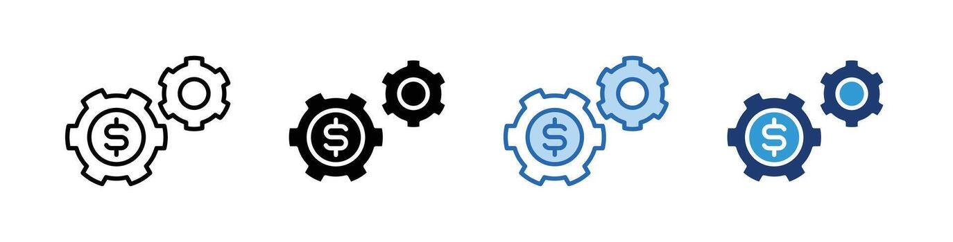 Settings Design Set vector