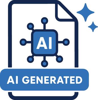 contenido etiqueta documento artificial inteligencia v2 vector
