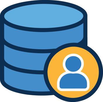 Customer Database Icon vector