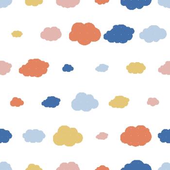 Clouds Dithering Seamless Pattern vector
