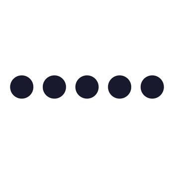 Five Step Dots vector