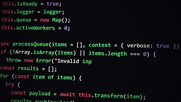 Computer software development programming source code editor interface display video
