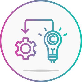 implementación línea degradado proyecto ejecución vector