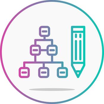proyecto línea degradado trabajo asignación vector