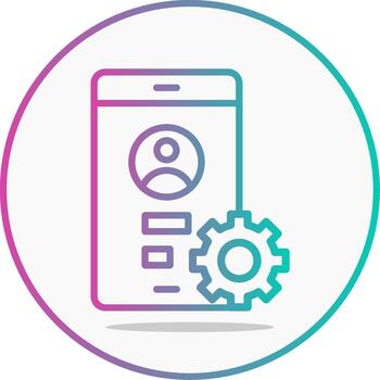 ui diseño línea degradado interfaz diseño vector